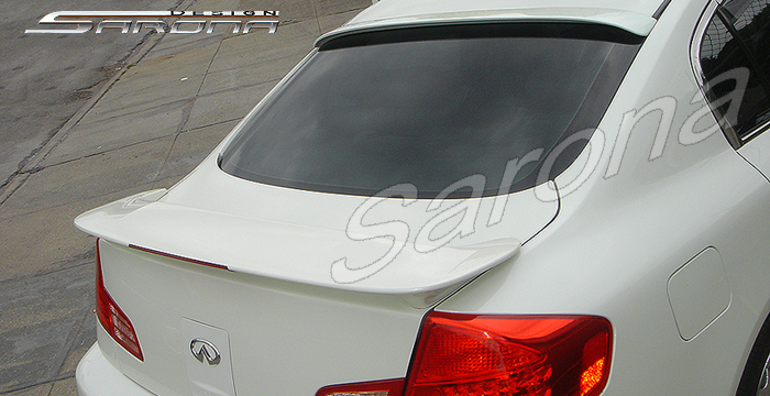 Custom Infiniti G35 -4DR Roof Wing  Sedan (2003 - 2006) - $299.00 (Manufacturer Sarona, Part #IF-003-RW)